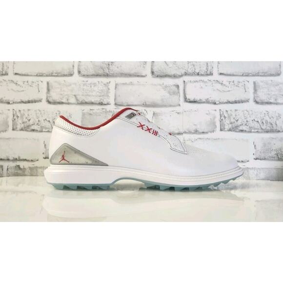 Nike Air Jordan ADG 5 W White Red Metallic Silver Golf FQ7874-101 Mens Size 13 main image 4